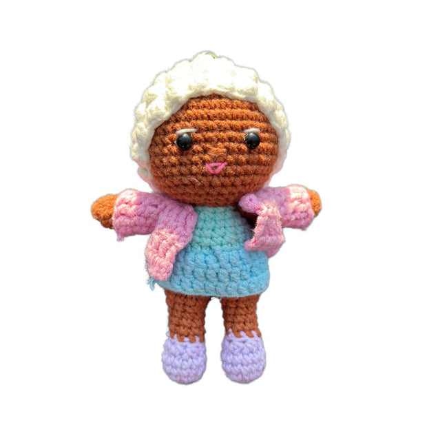 Grandma TAZ Crochet Keychain